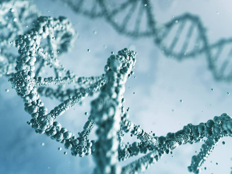 blue dna helix